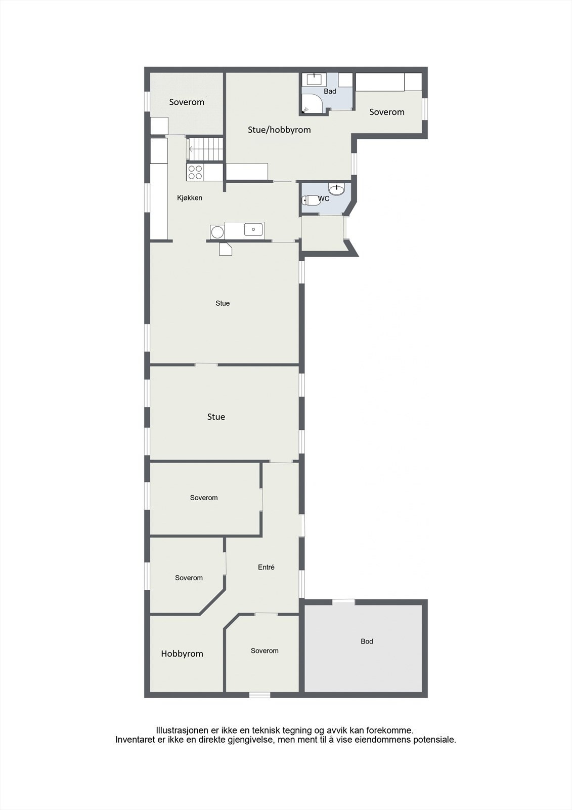 Plantegning Galleribilde