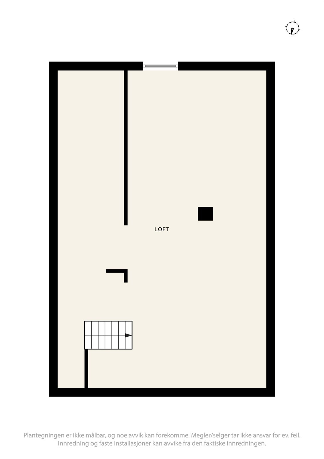 Plantegning loft Galleribilde