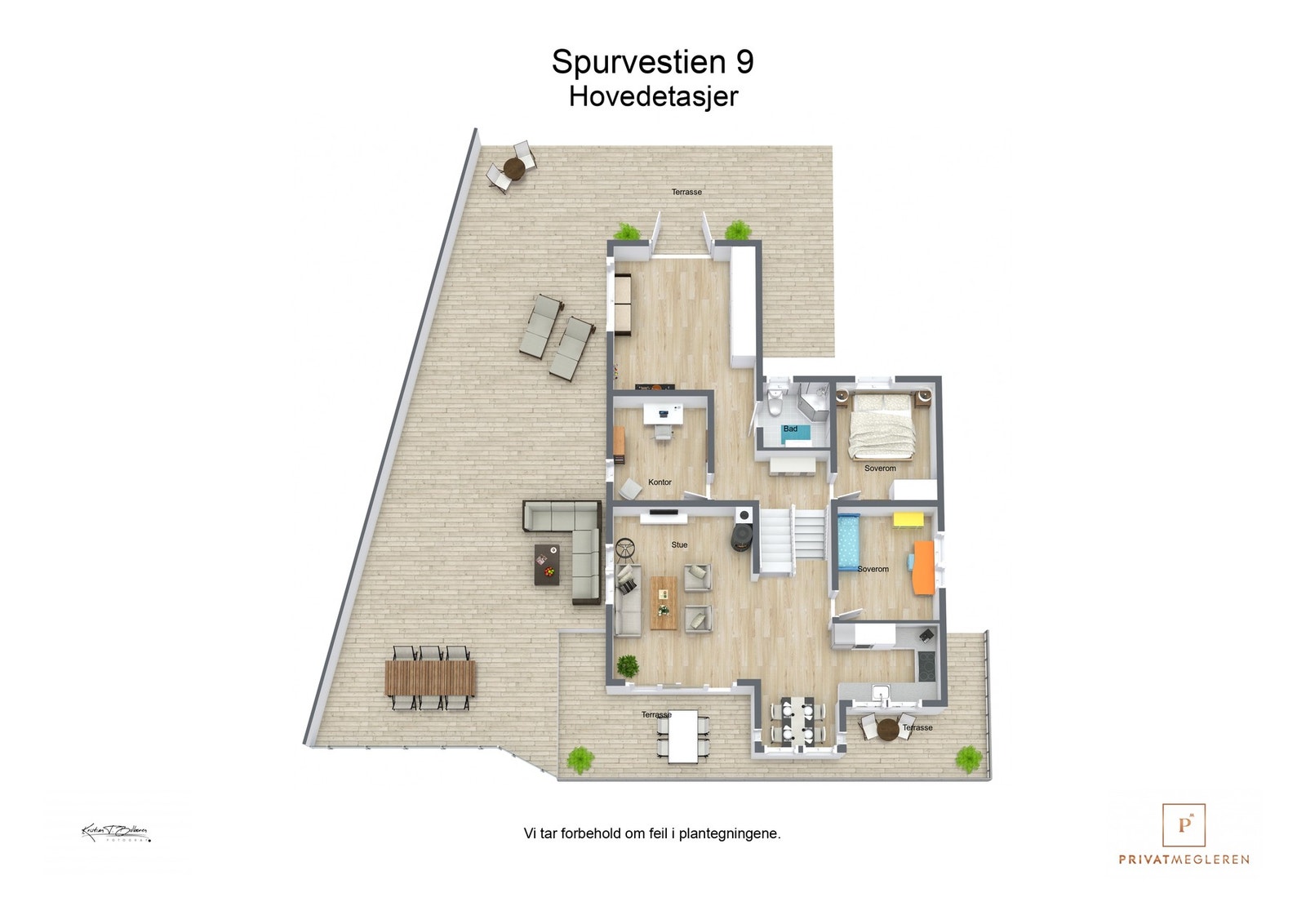 Plantegning hovedetasjer Galleribilde