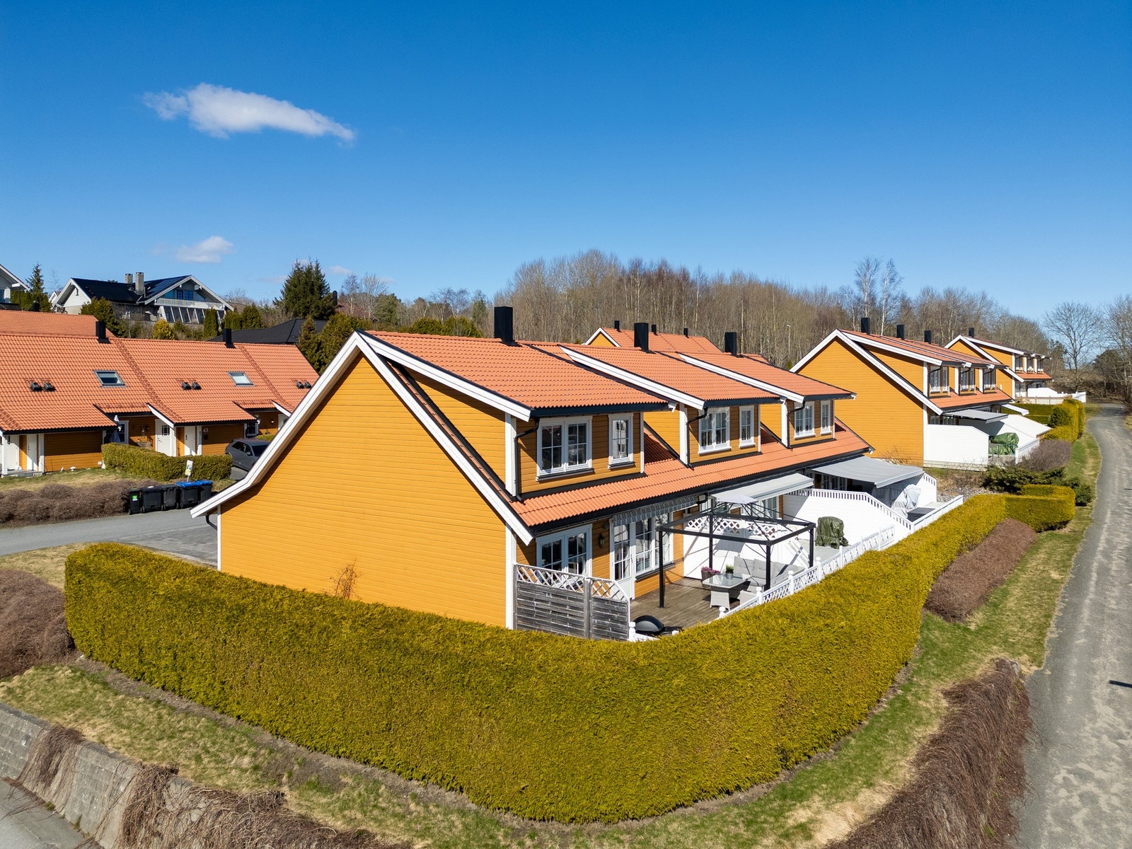Borettslaget skal male fasader i april/mai og det skal i den forbindelse skiftes kledning som er råteskadet. Galleribilde