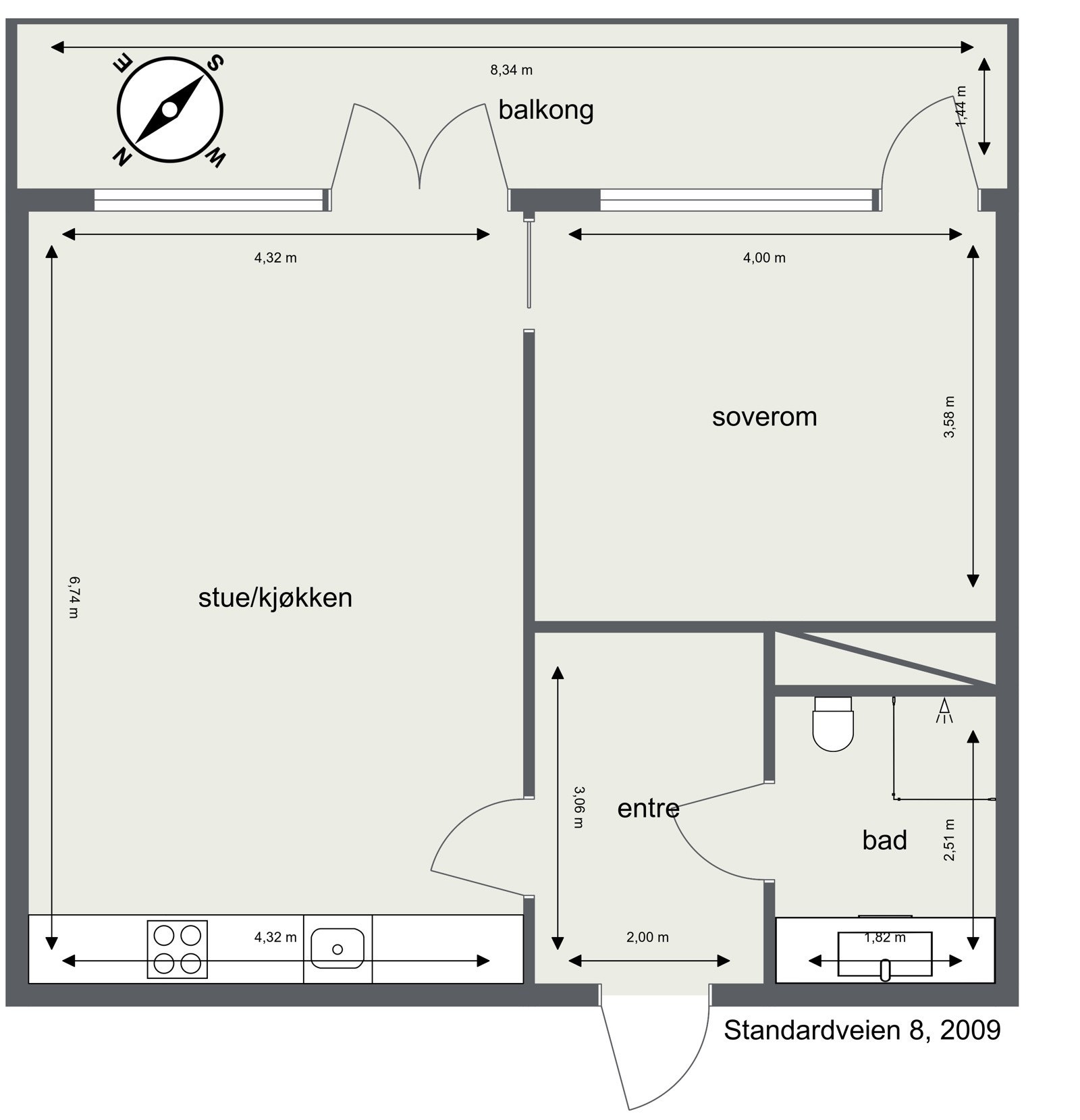 Plantegning Galleribilde