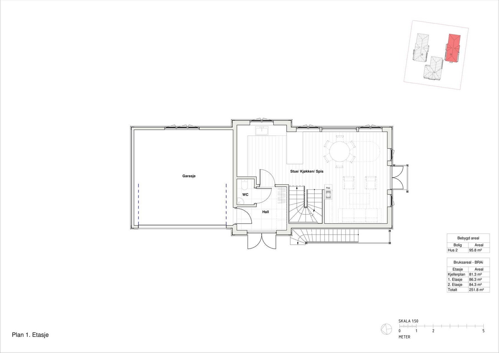 Plan 1. etasje Galleribilde