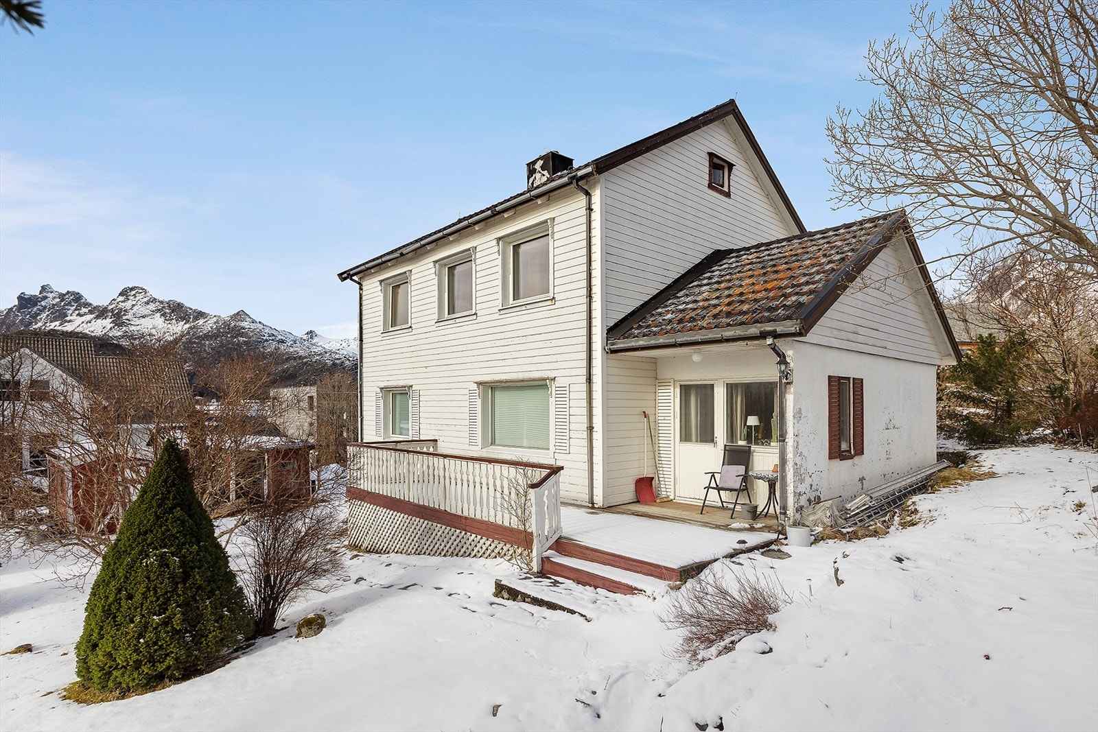 Utgang fra stue til veranda Galleribilde