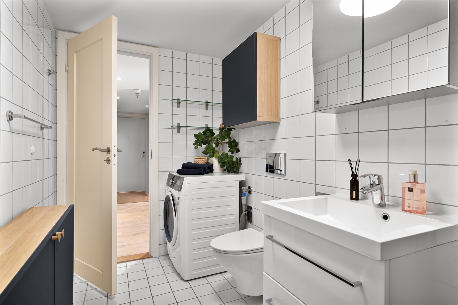 Badet har opplegg for vaskemaskin Galleribilde