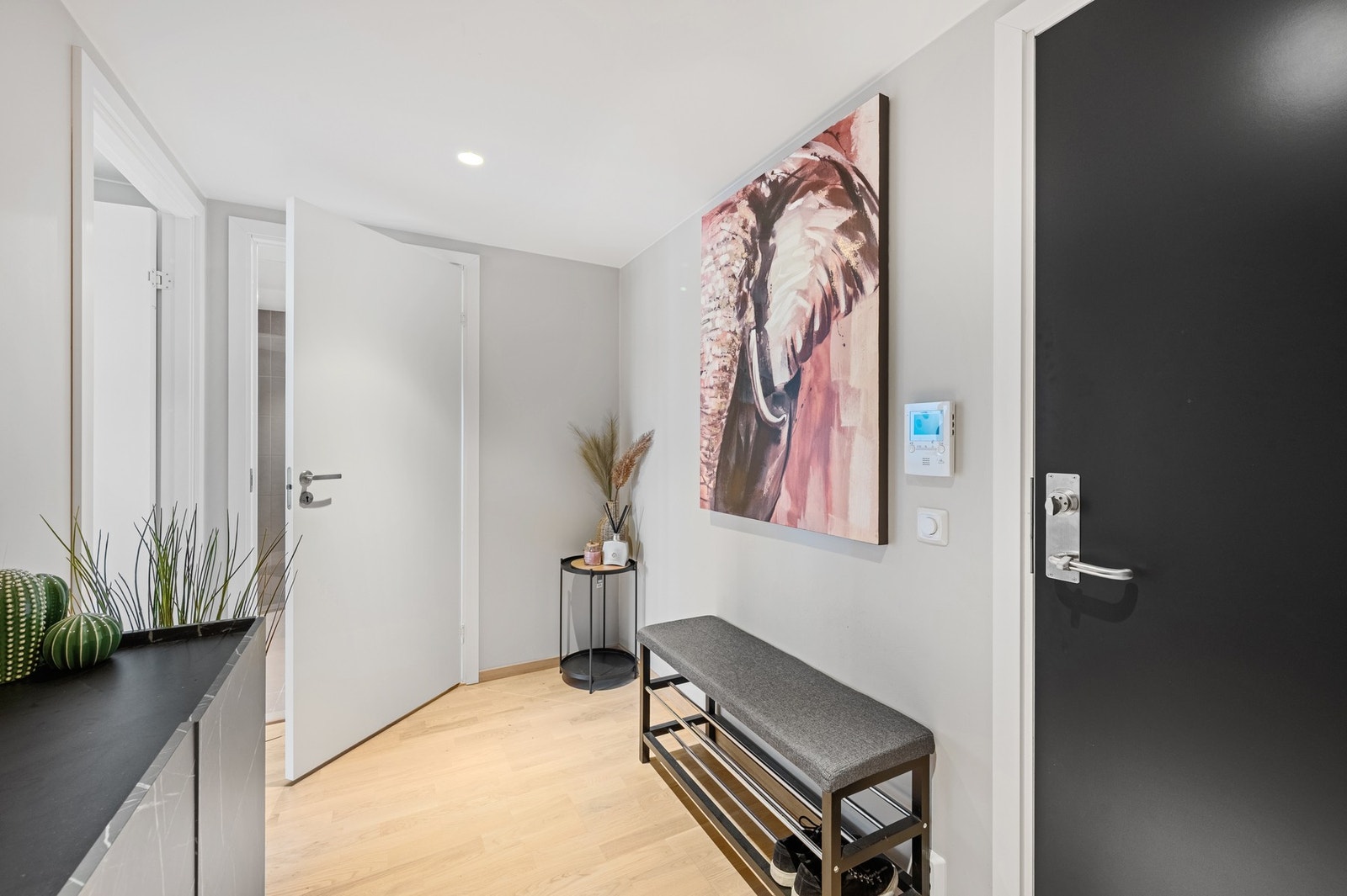 Velkommen inn! Entrèen er lys og romslig hvilket gir et godt første inntrykk. Galleribilde