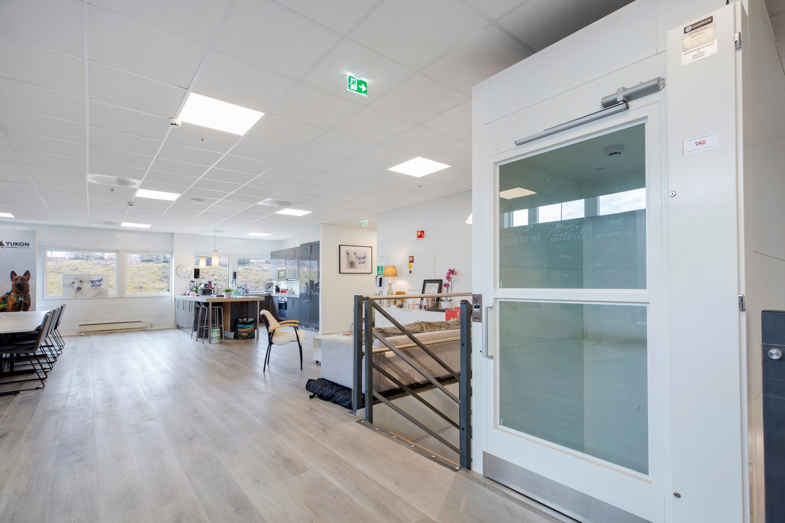Heis fra 1. etasje Galleribilde