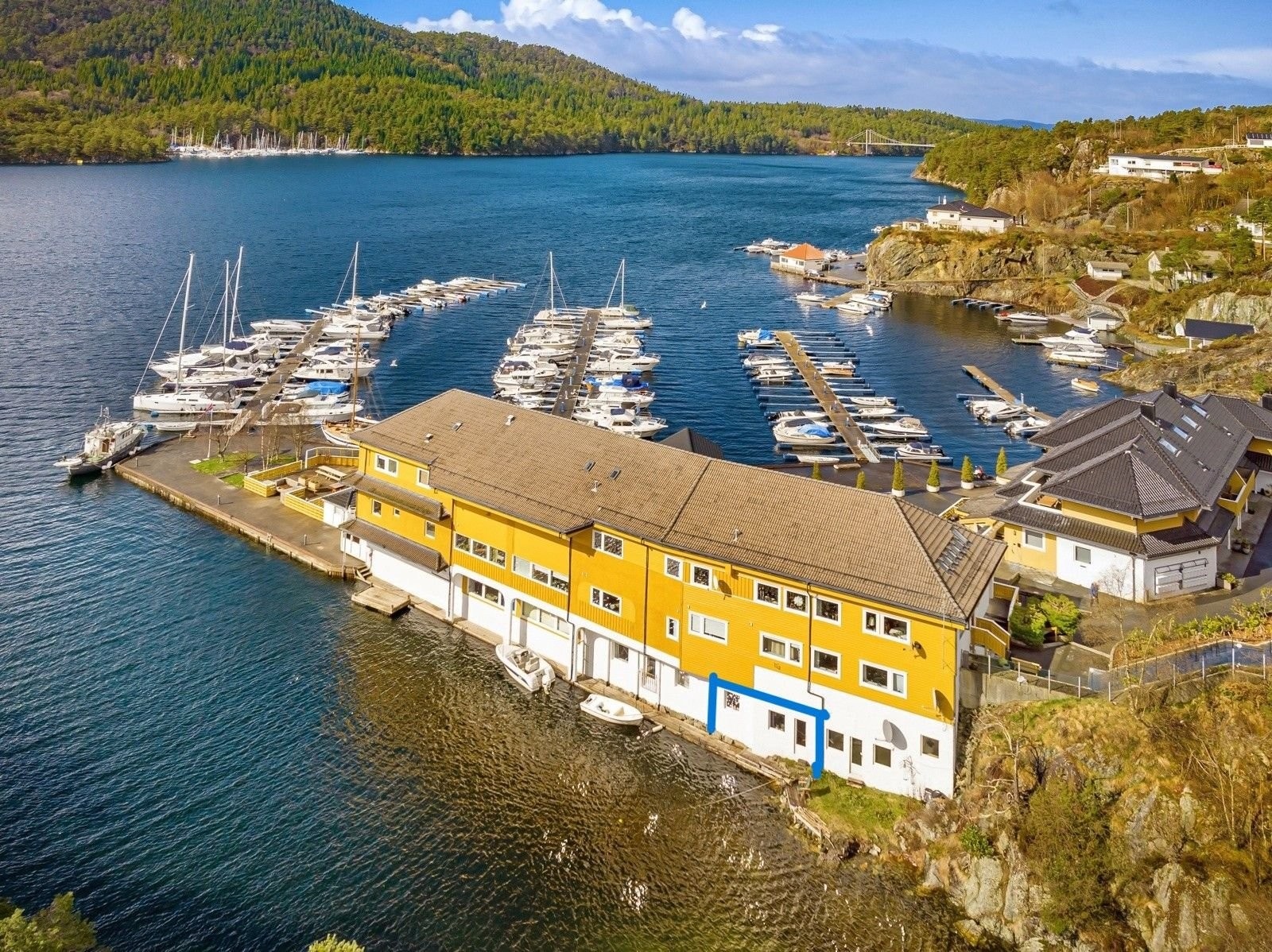 Fasade øst, leilighet 50B markert Galleribilde
