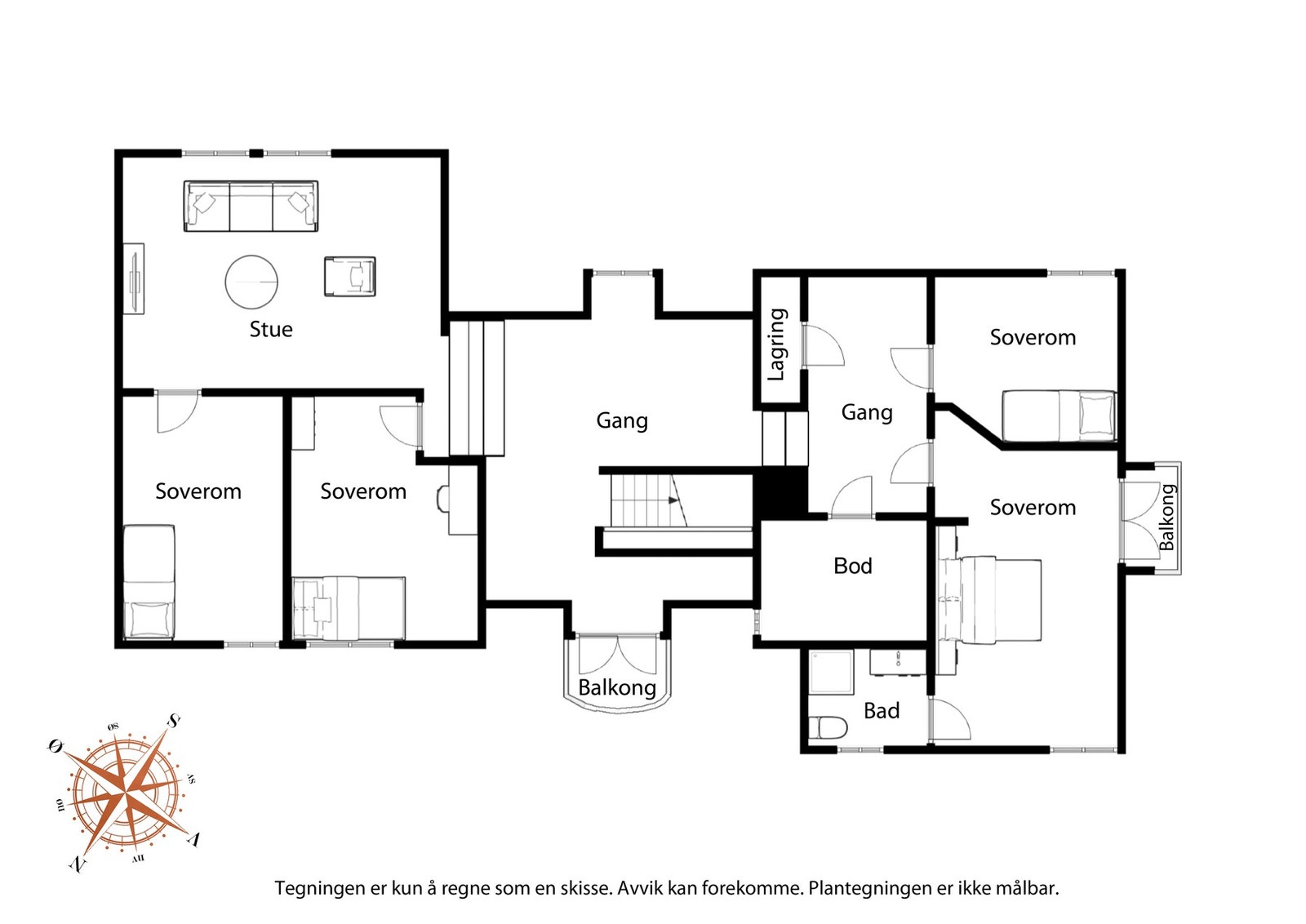 Plantegning 2. etg. Galleribilde
