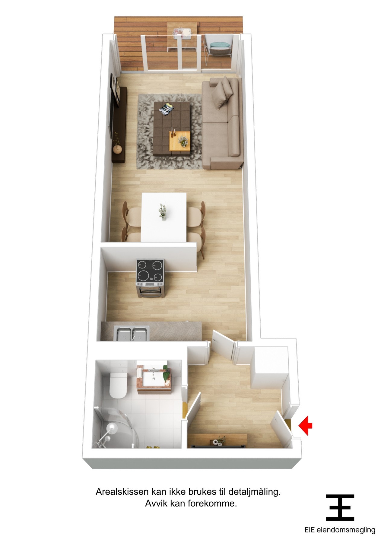 3D-plantegning. Galleribilde