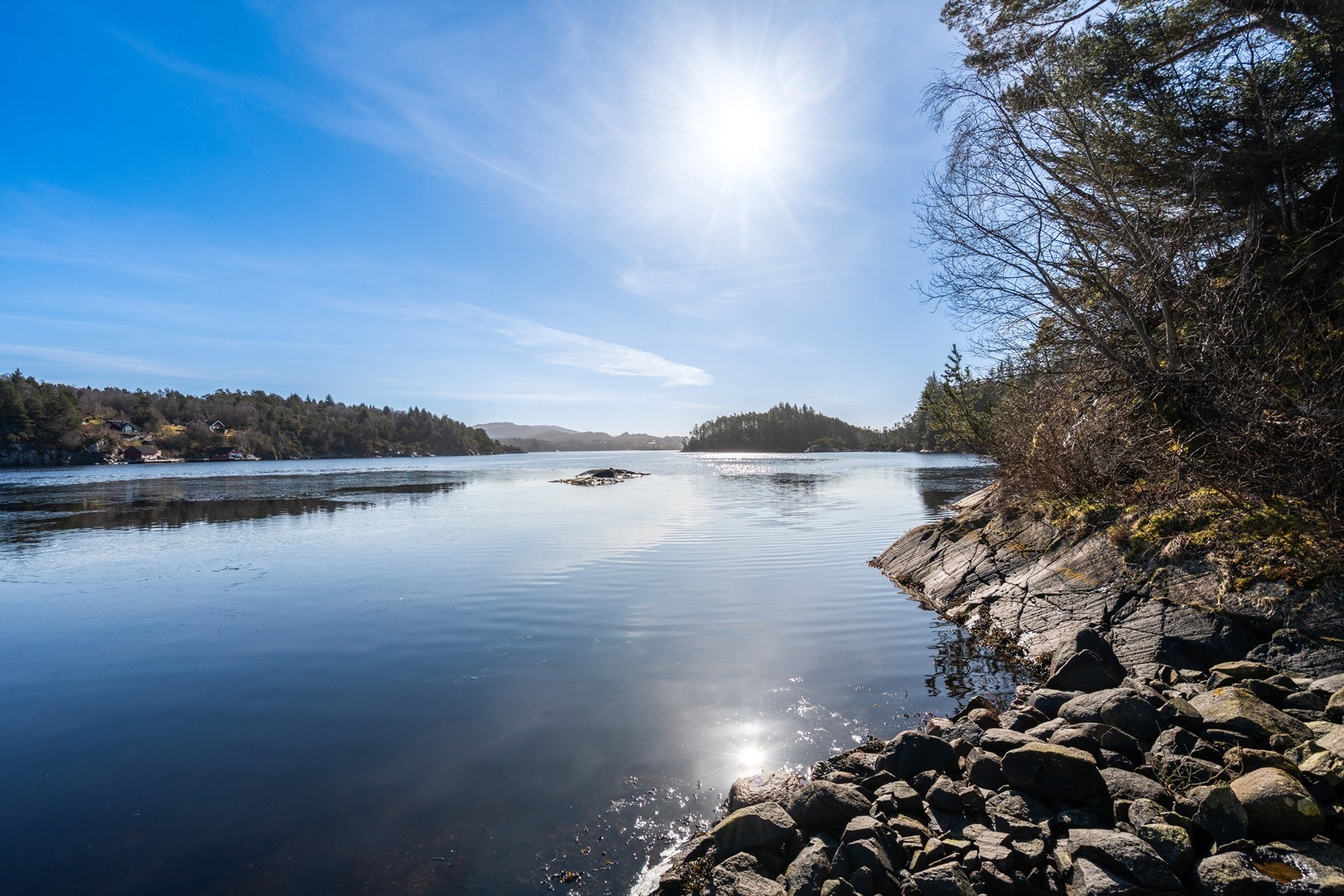 Utsikt fra naustet Galleribilde