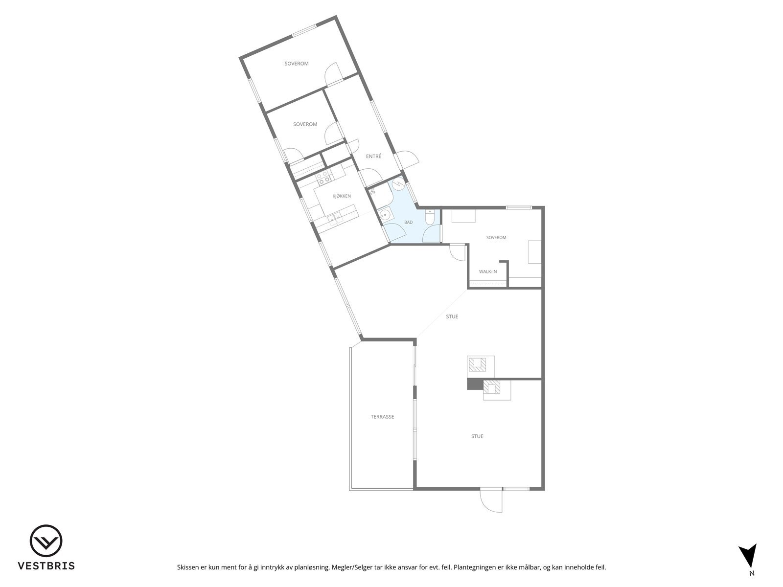 Plantegning over hovedplan Galleribilde