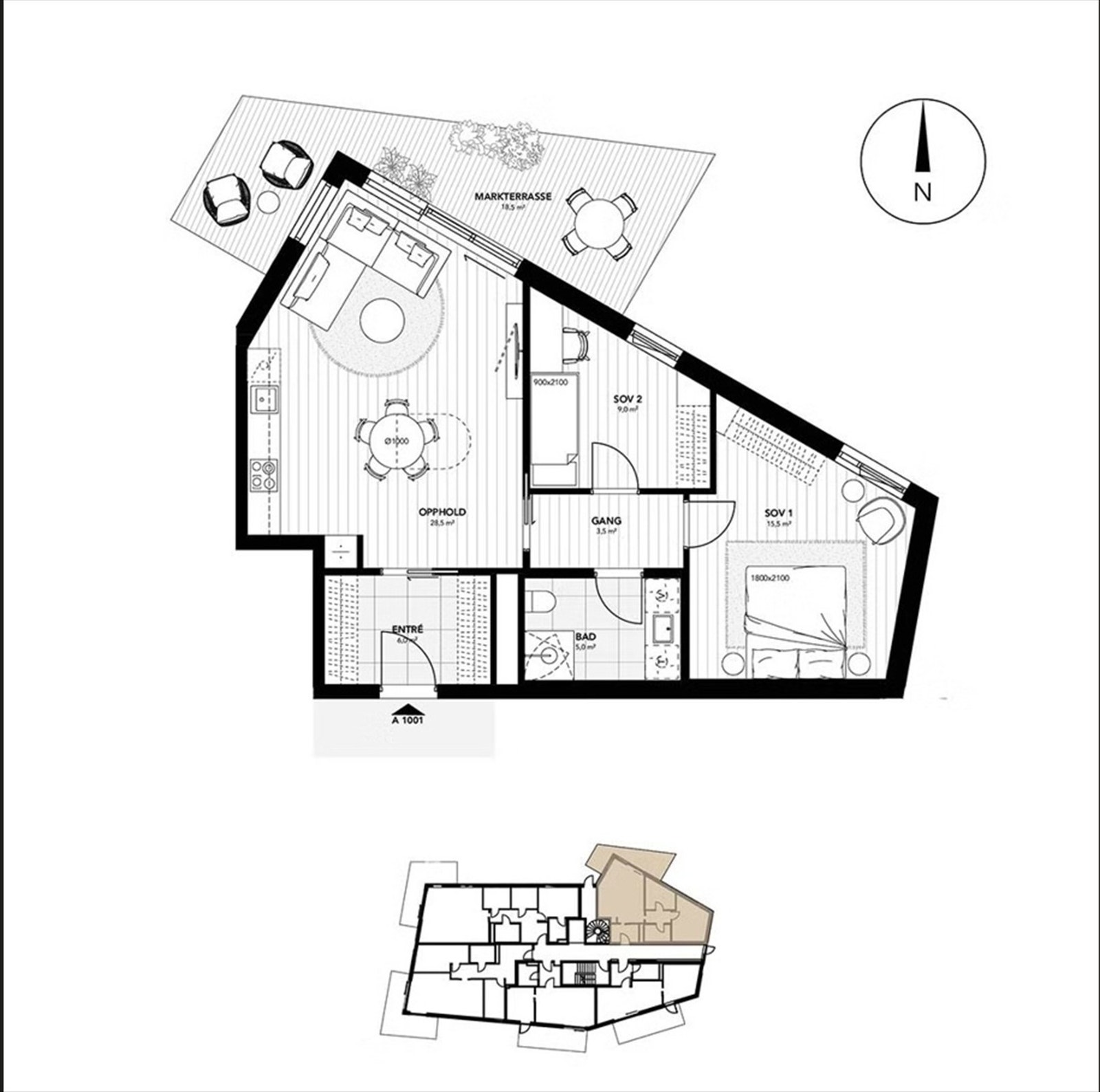 Planskisse Galleribilde