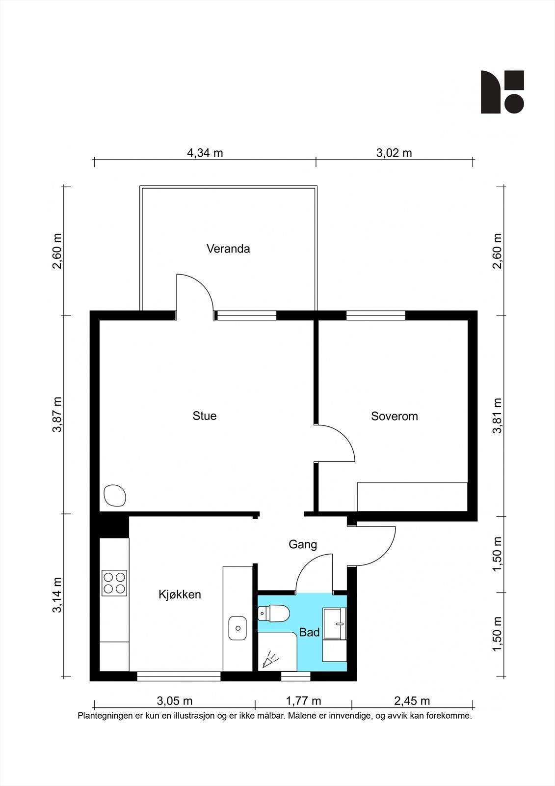 Plantegning Galleribilde
