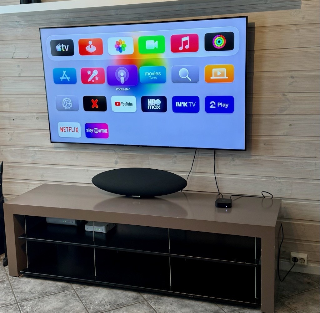 70", med AppleTV følger leiligheten for hyggelige TV kvelder Galleribilde