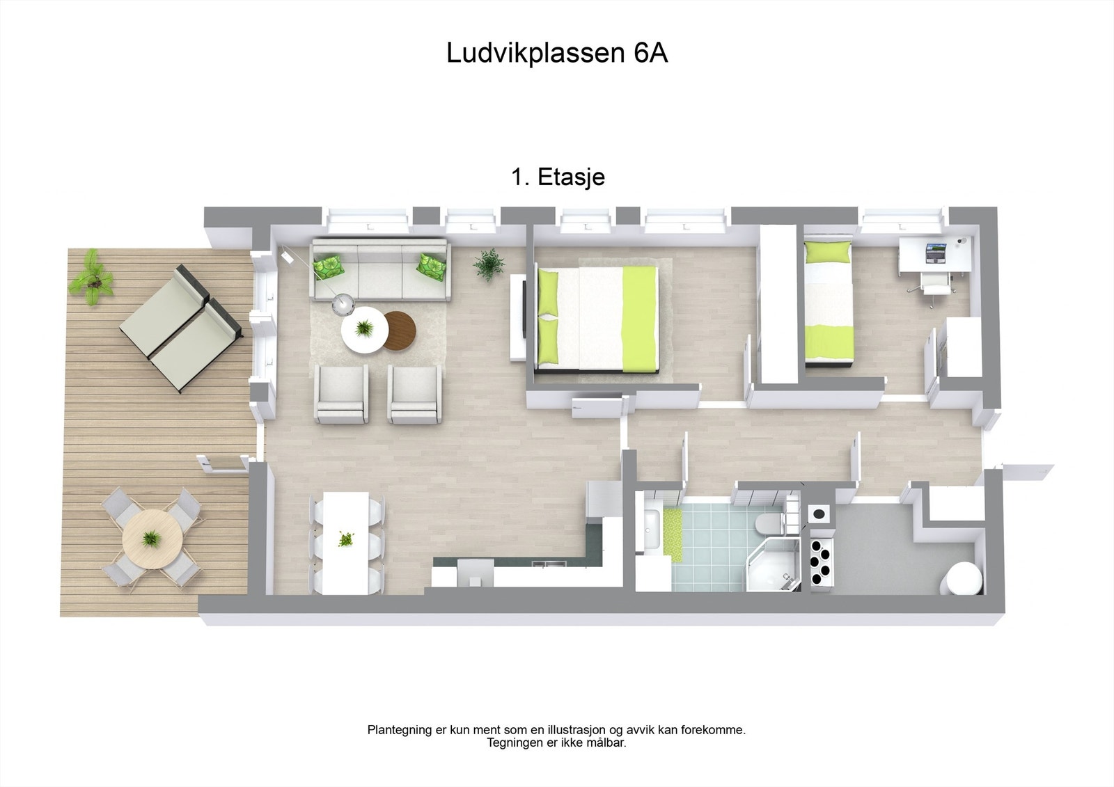 3 D plantegning Galleribilde