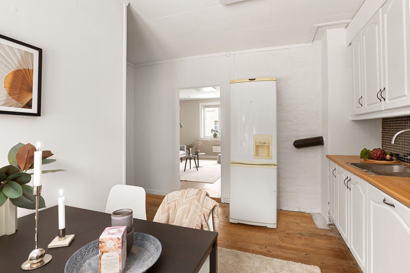 Kjøkken med plass for spisebord Galleribilde