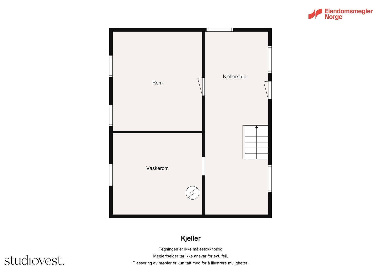 Plantegning kjeller. Galleribilde