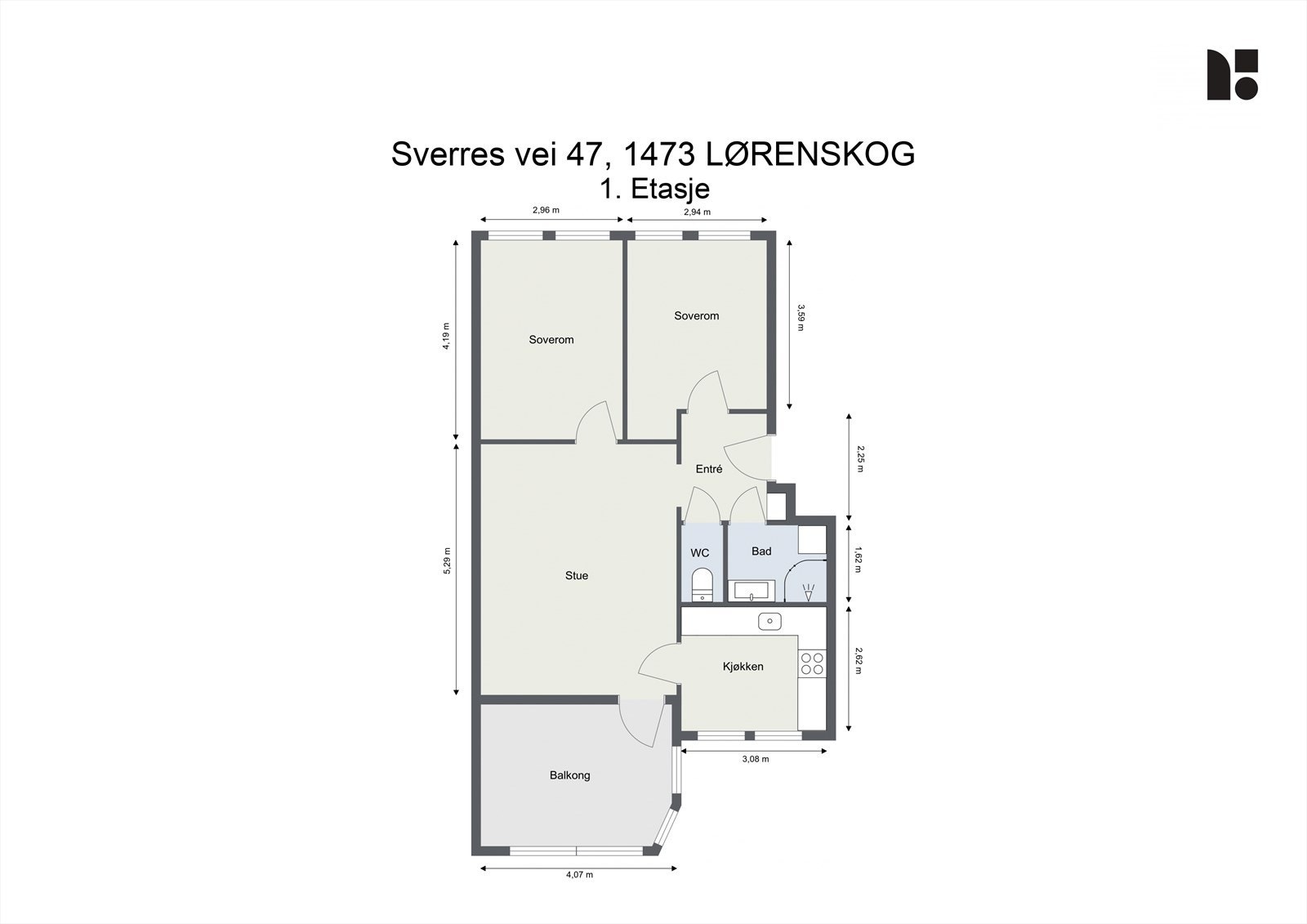 Plantegning Galleribilde