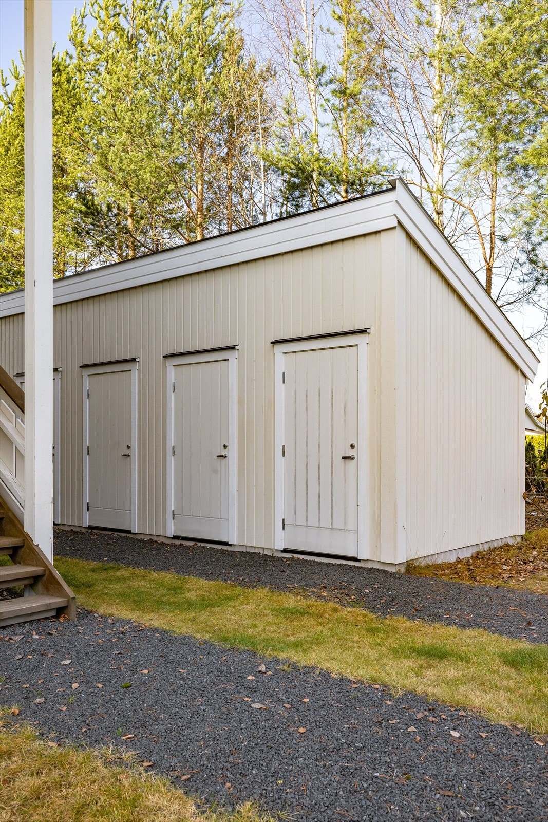 Privat bod i felles bodrekke, som ligger rett ved siden av leilighetsbygget. Galleribilde