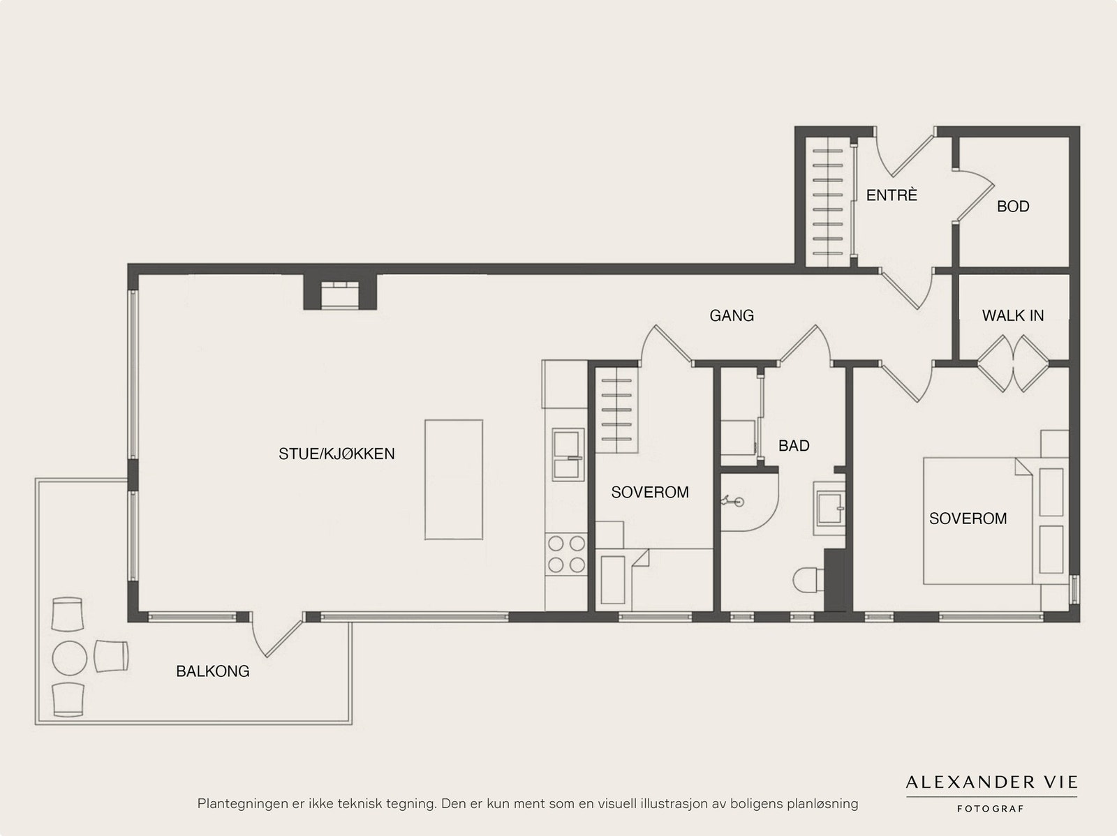 Planskisse 3. etg. Galleribilde