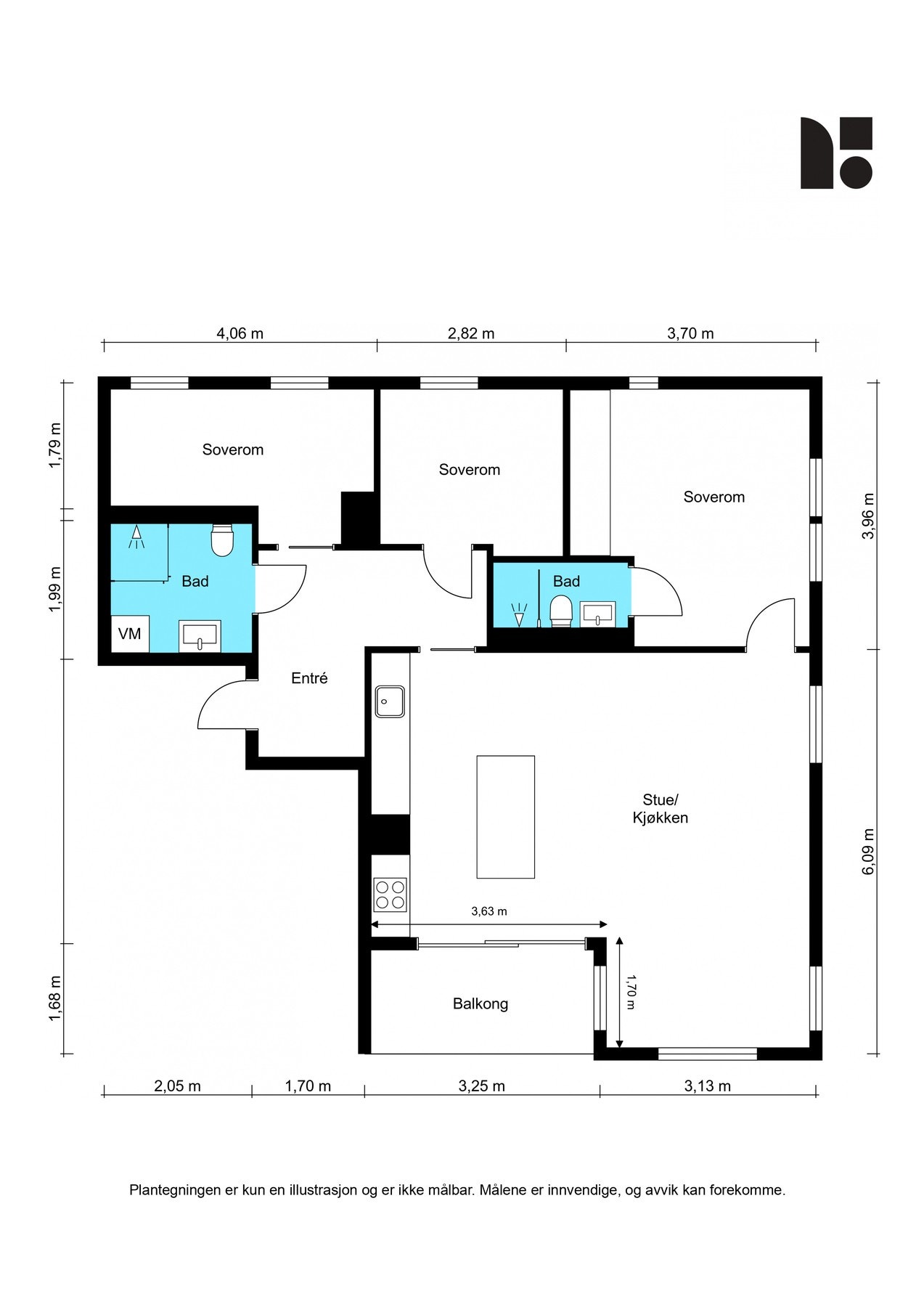 Plantegning Galleribilde