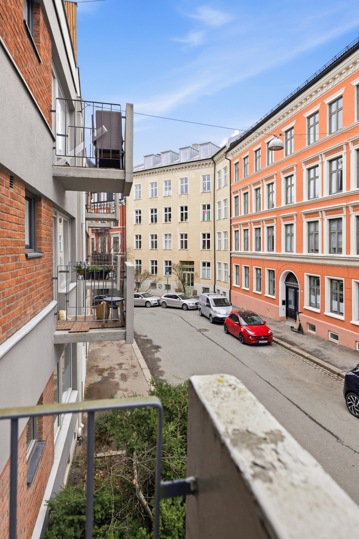 Utsyn fra balkongen Galleribilde
