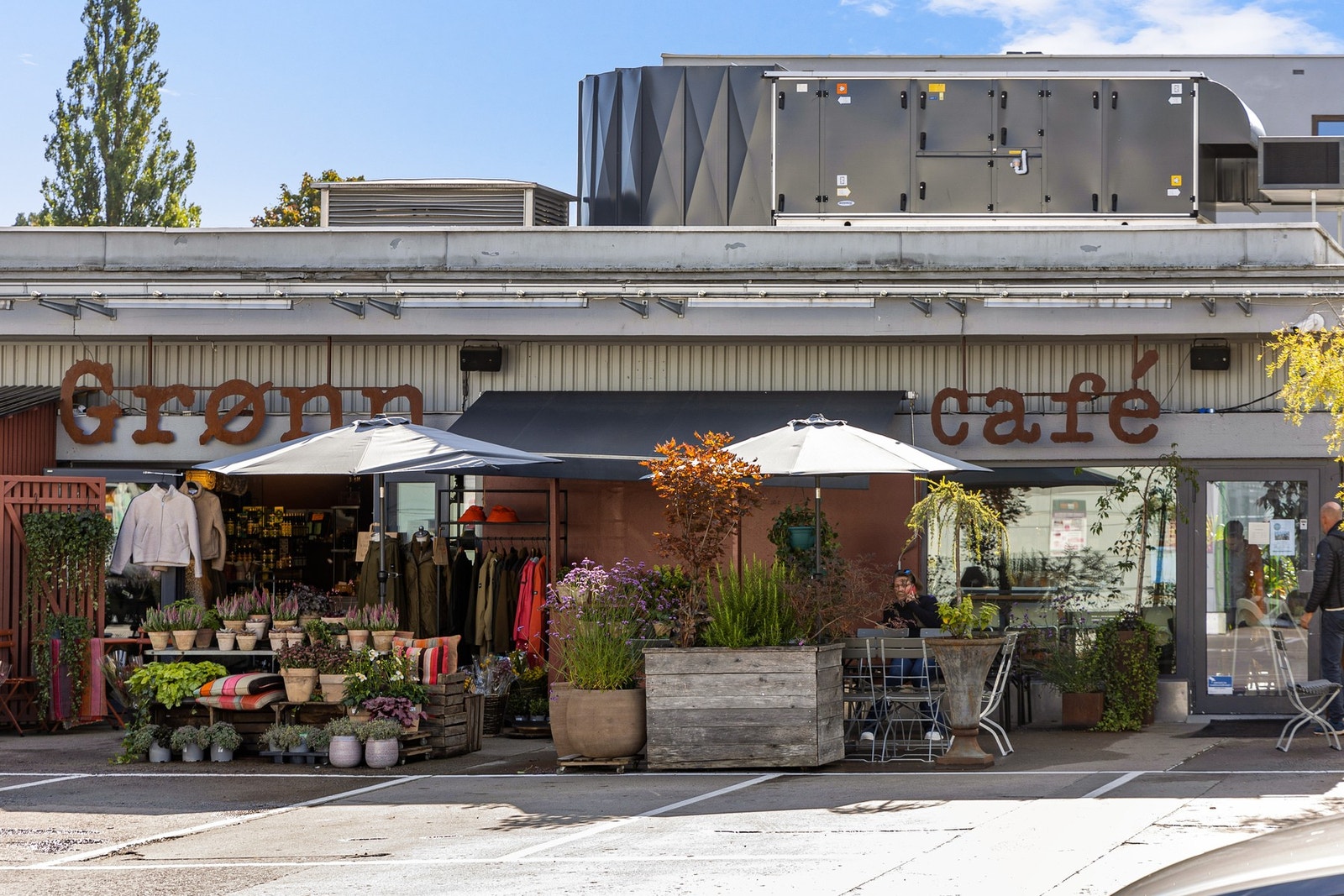 Nærområdet Grønn Café på Lilleaker Torg. Galleribilde