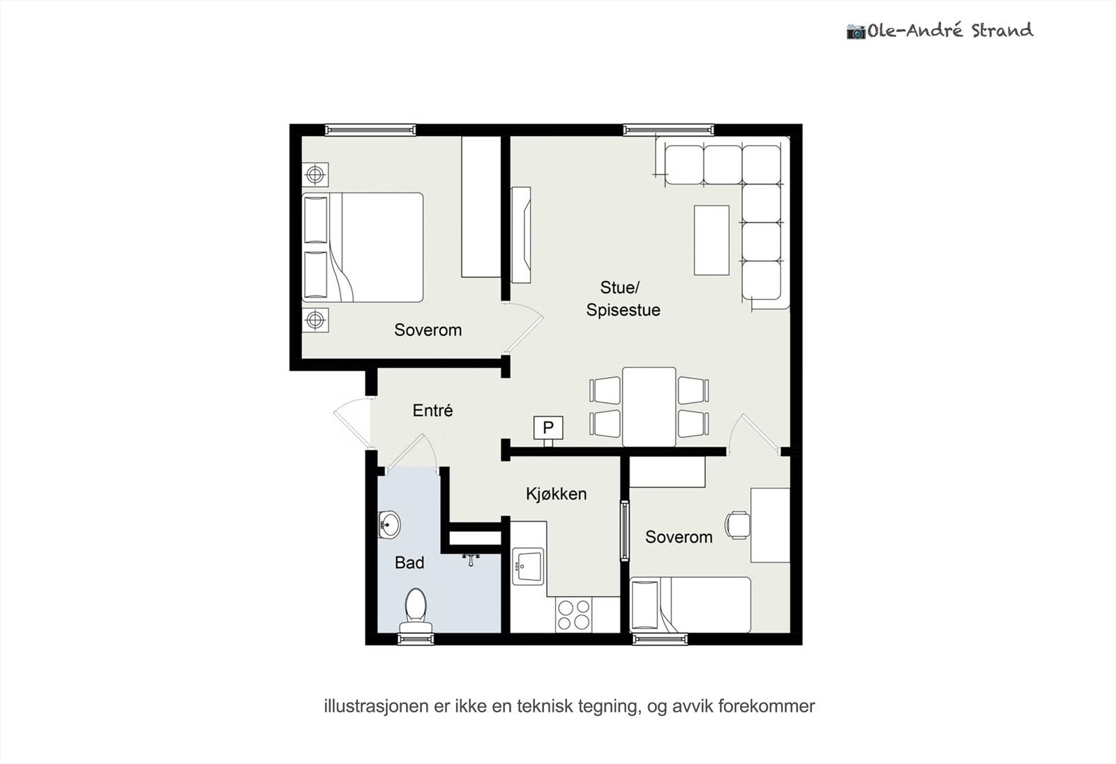 Plantegning Galleribilde
