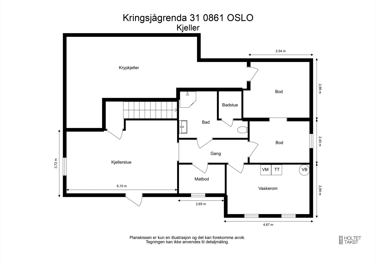 Plantegning underetasje Galleribilde