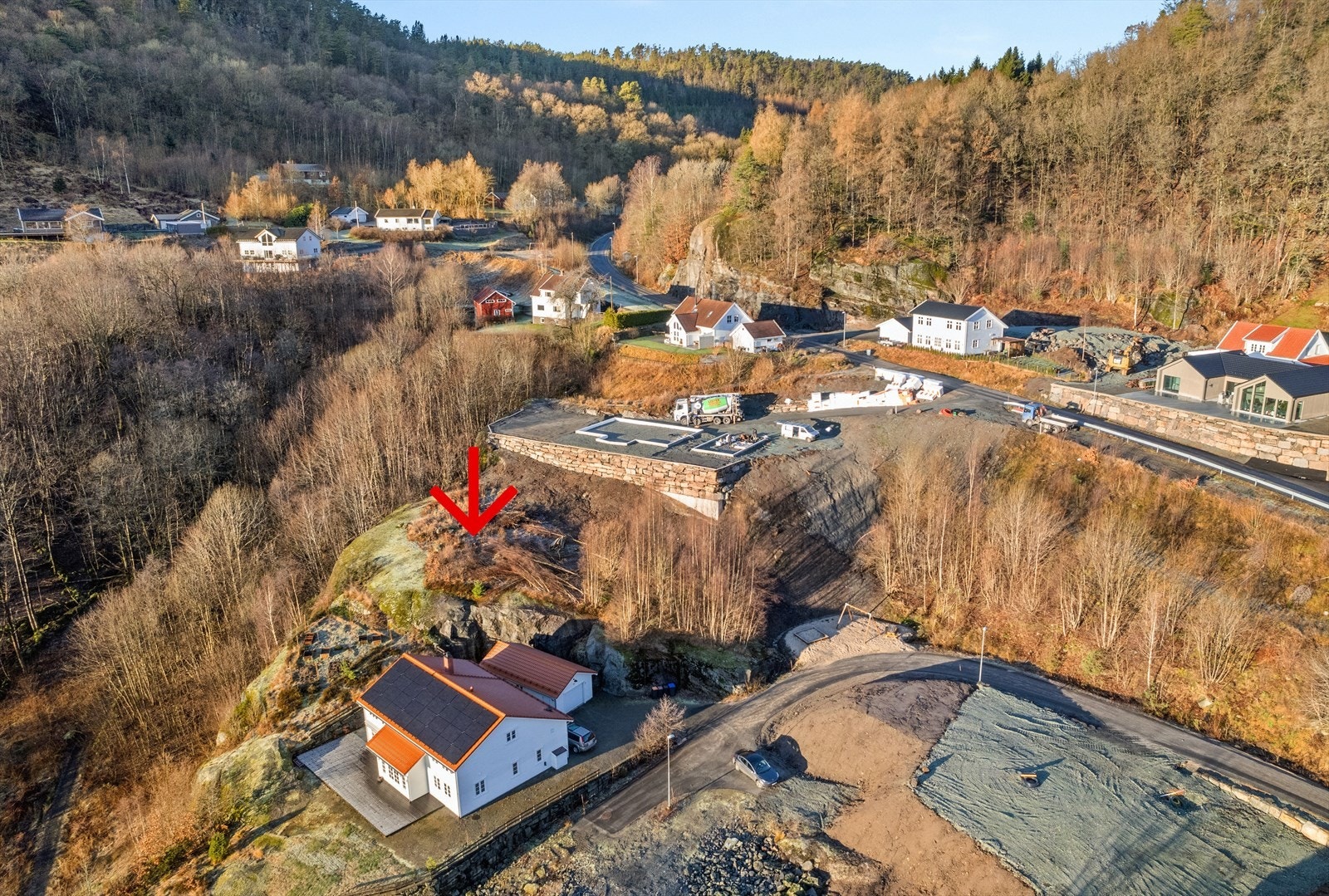 I området er det kommet flere nye boliger.. Galleribilde