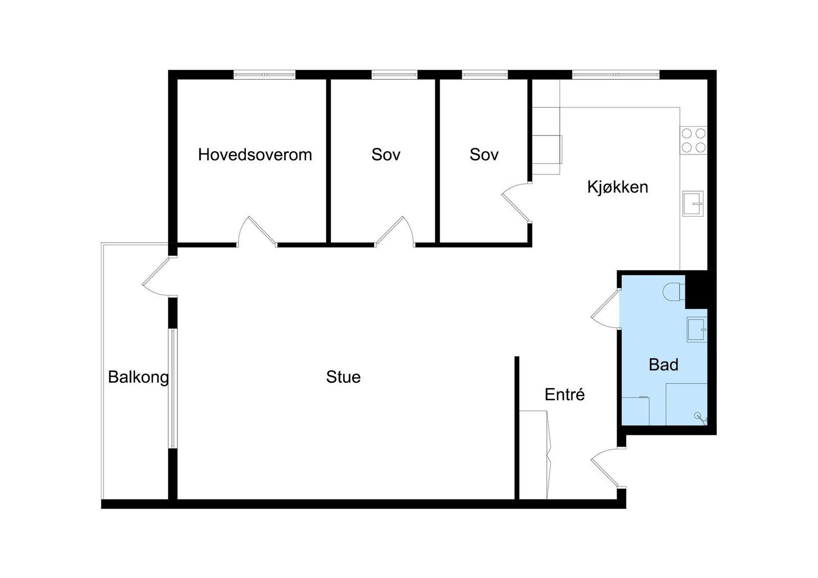 Plantegning Galleribilde
