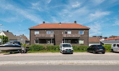 Fasade/Parkering Galleribilde