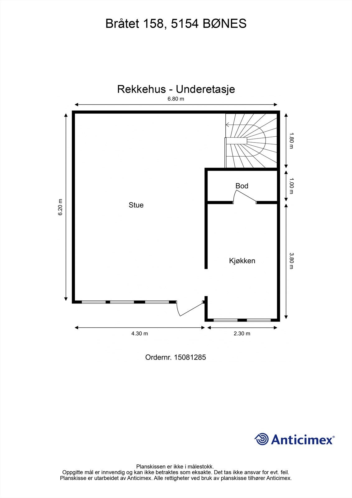 - Plantegning for underetasje - Galleribilde