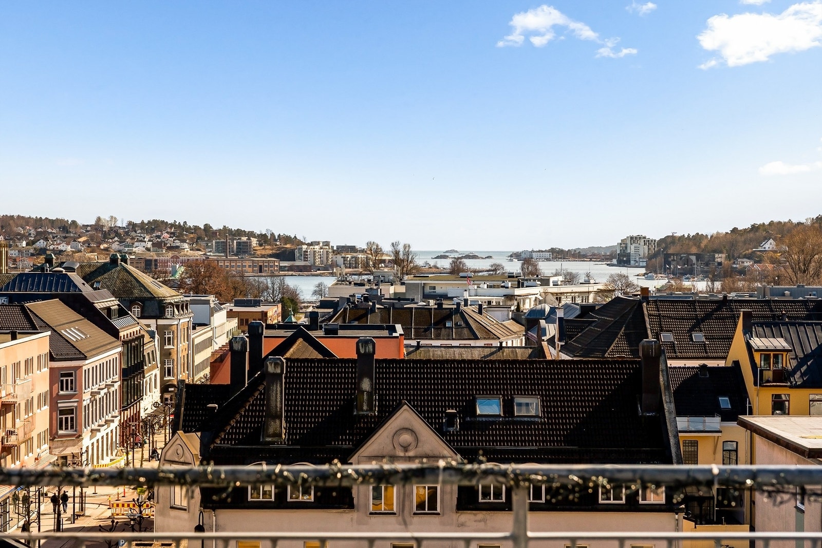 Utsikten fra takterrassen Galleribilde