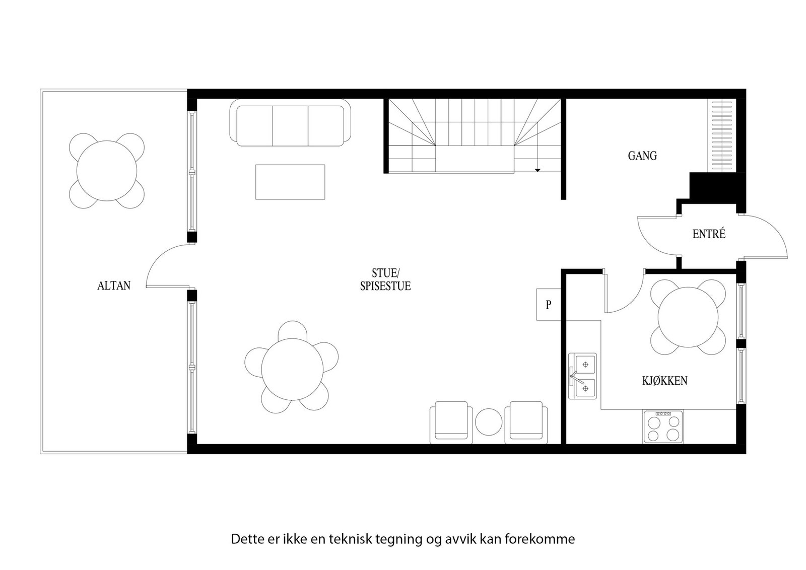 Plantegning hovedetasje Galleribilde