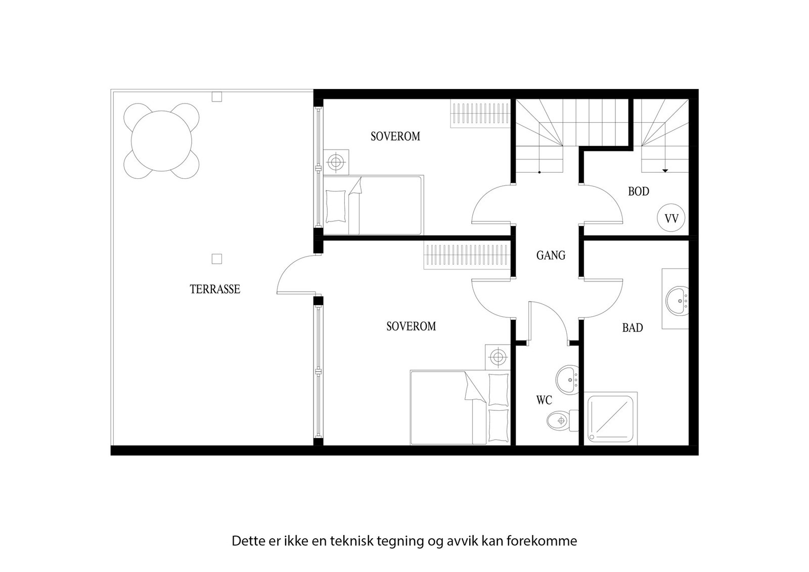 Plantegning underetasje Galleribilde