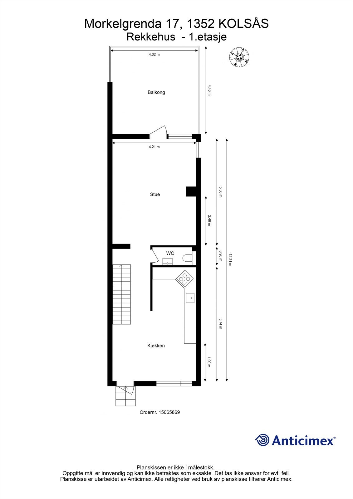 Plantegning 1. etasje Galleribilde