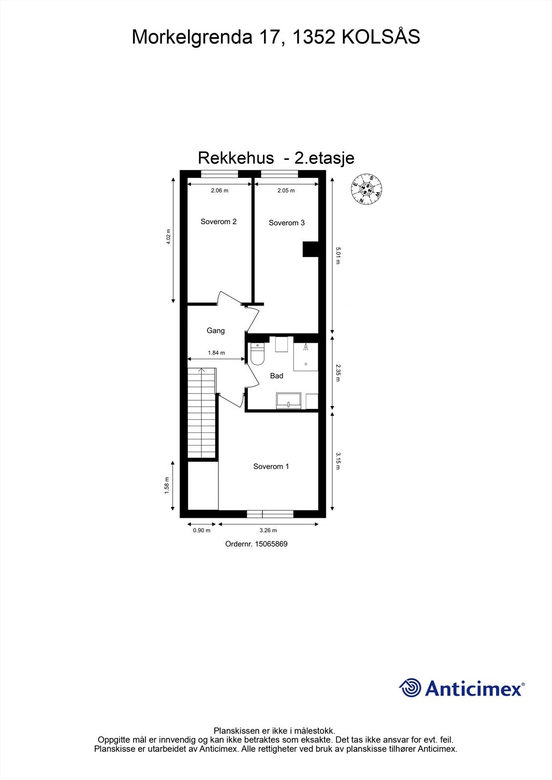 Plantegning 2. etasje Galleribilde