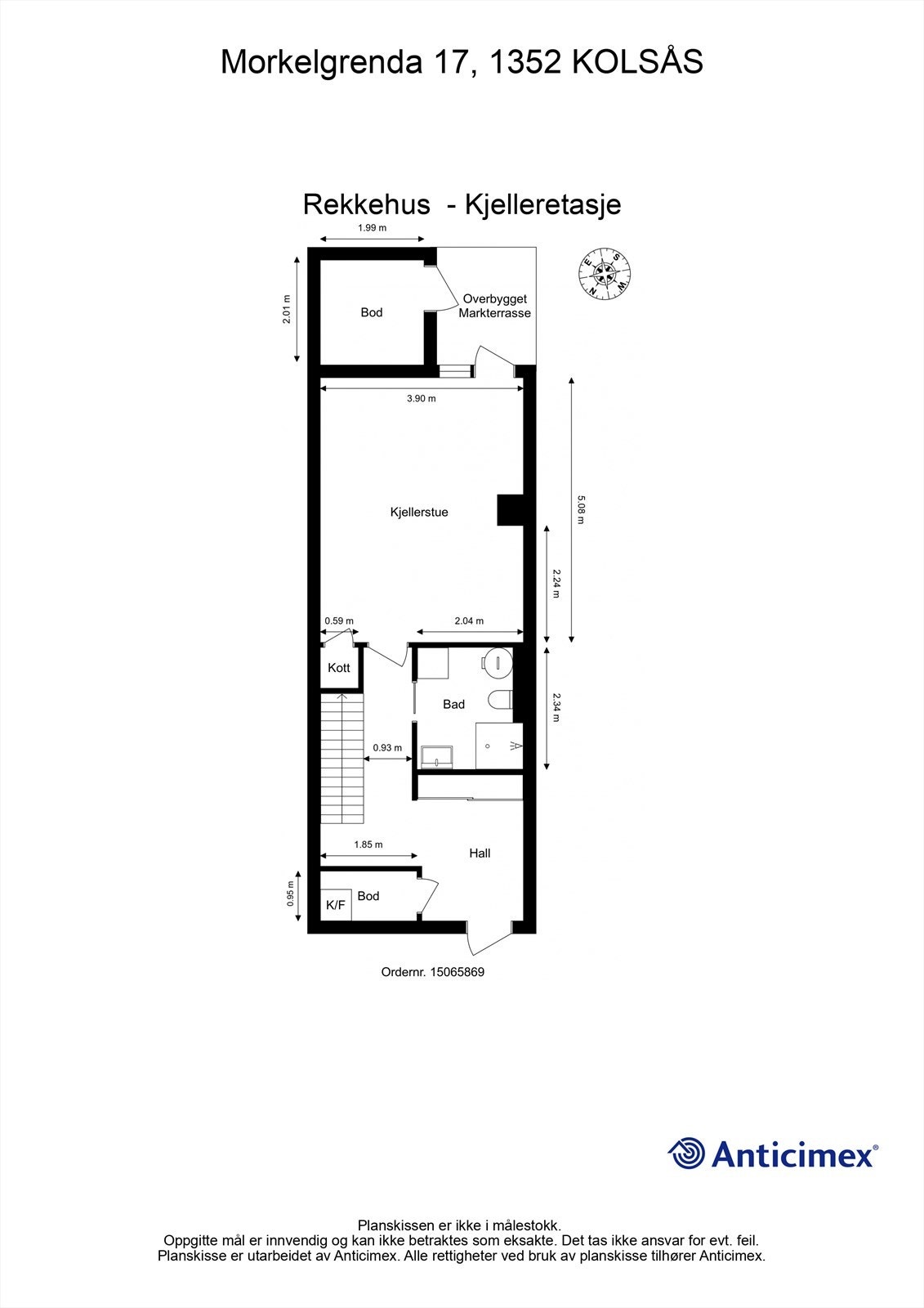 Plantegning underetasjen Galleribilde