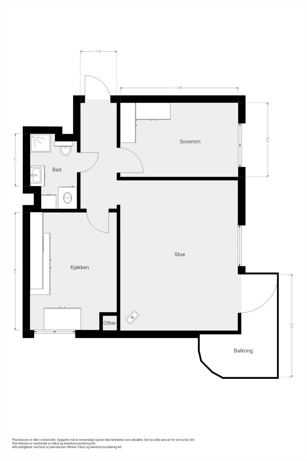Plantegning Galleribilde