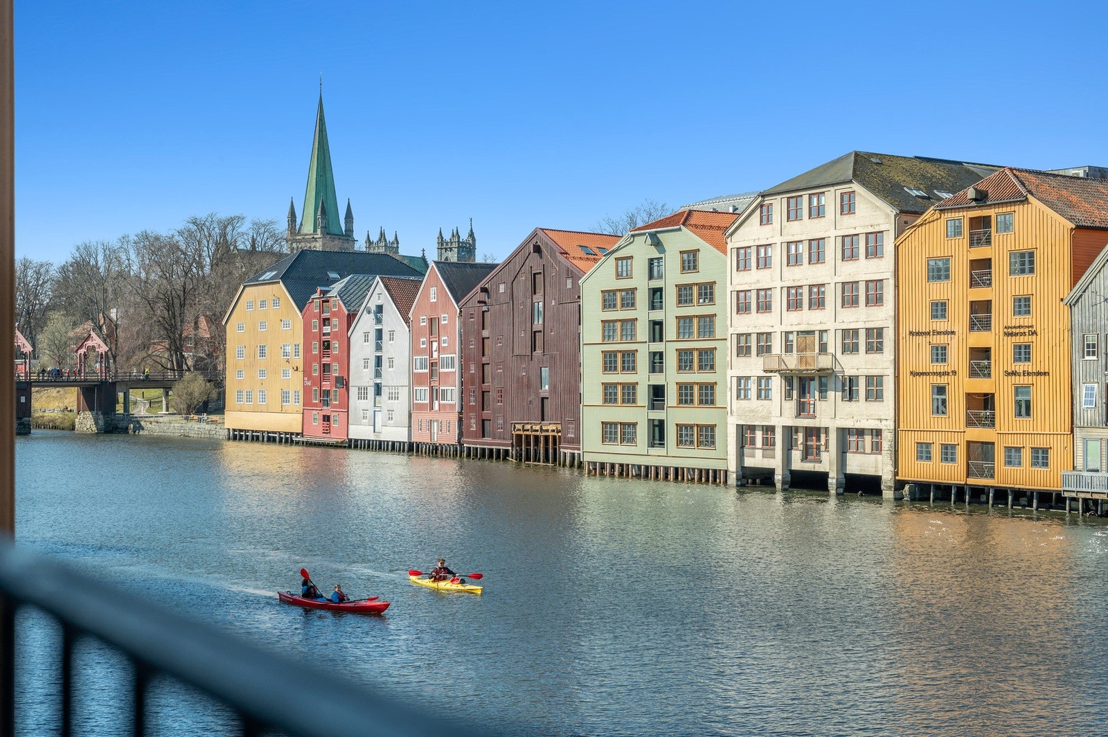 ...og muligens enda bedre motsatt vei mot Gamle Bybro og Nidarosdomen. Galleribilde