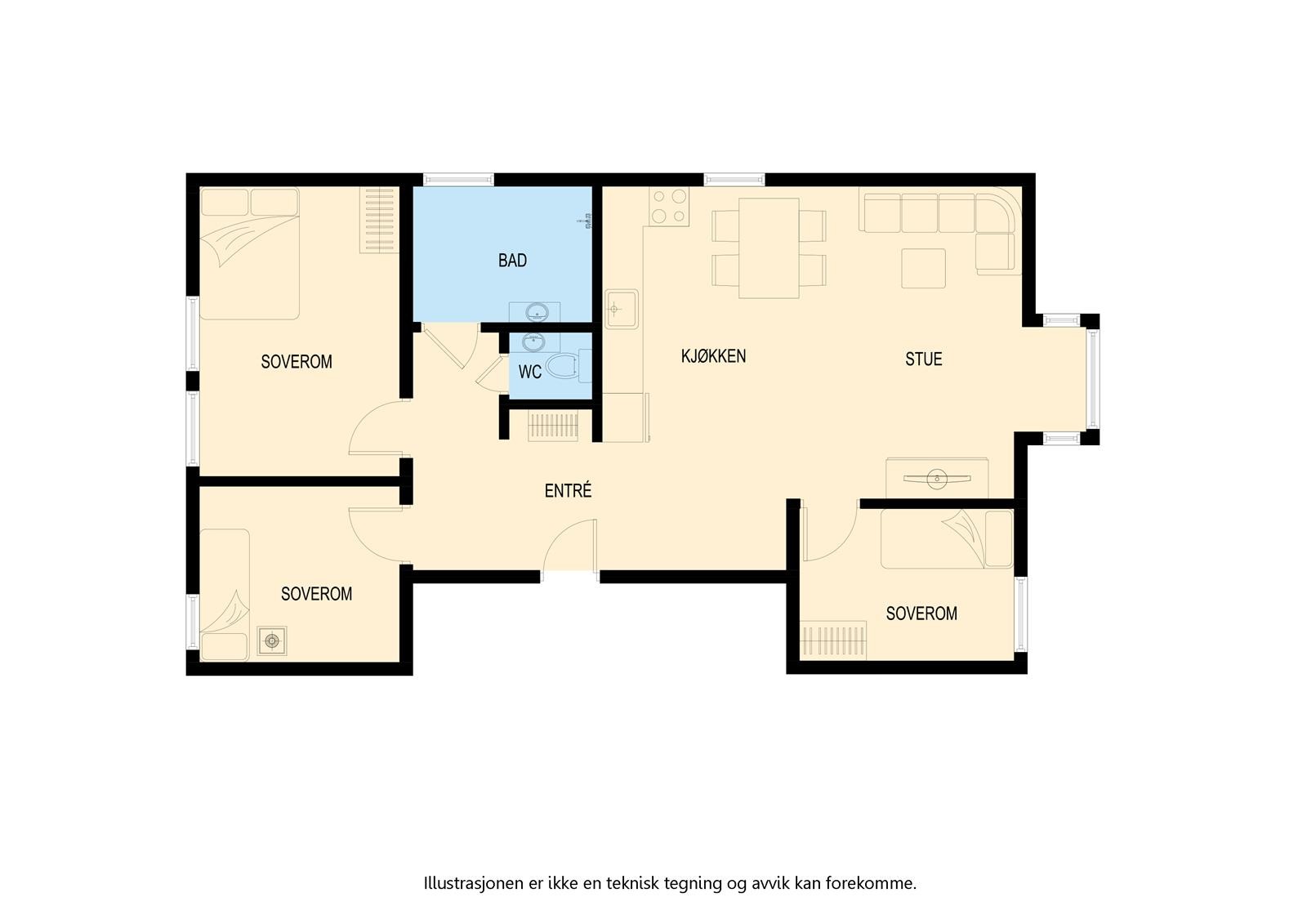 Plantegning Galleribilde