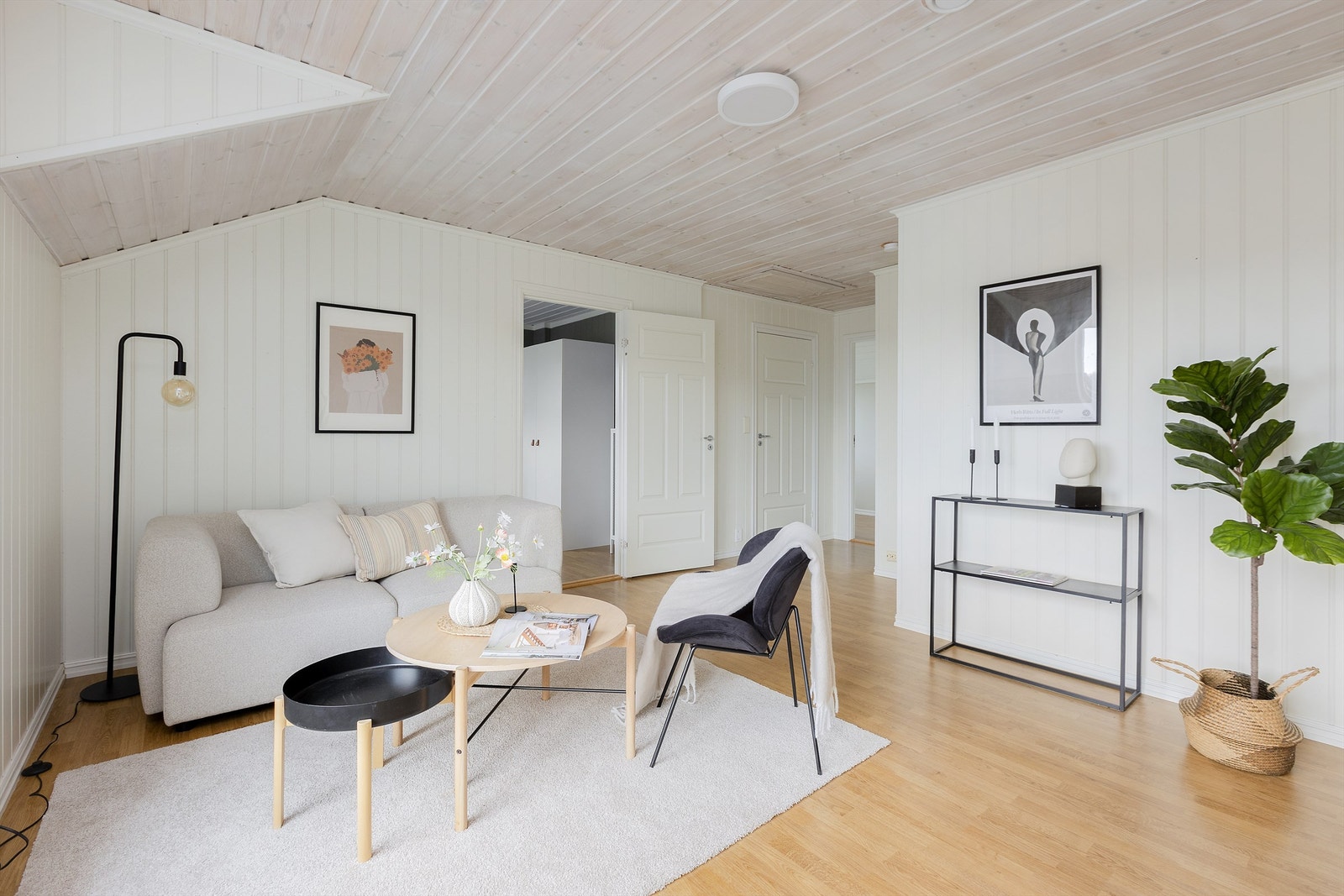 En anvendelig loftstue gir barna/ungdommen en egen stue. Galleribilde