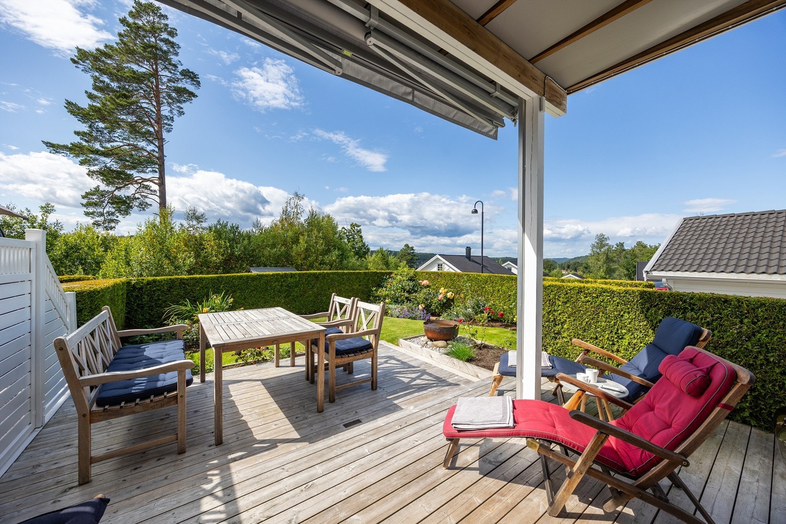 Terrassen er delvis overbygd. Galleribilde