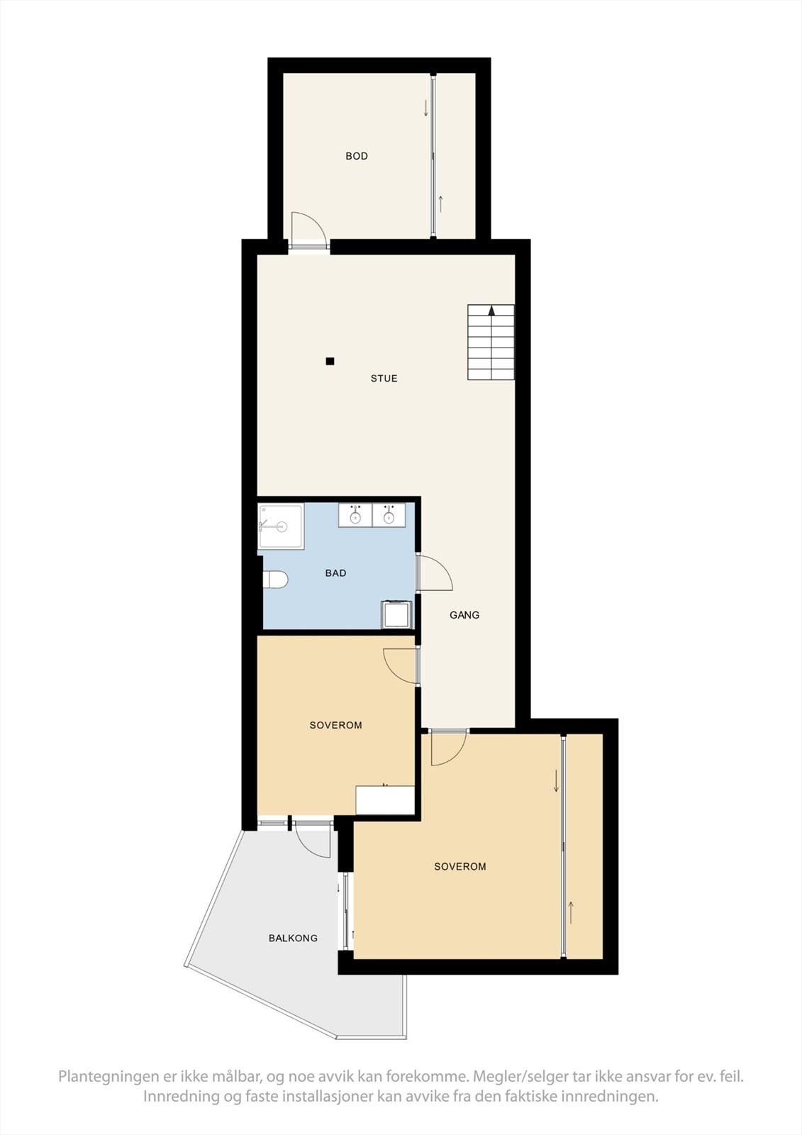 Plantegning u.etg. Galleribilde