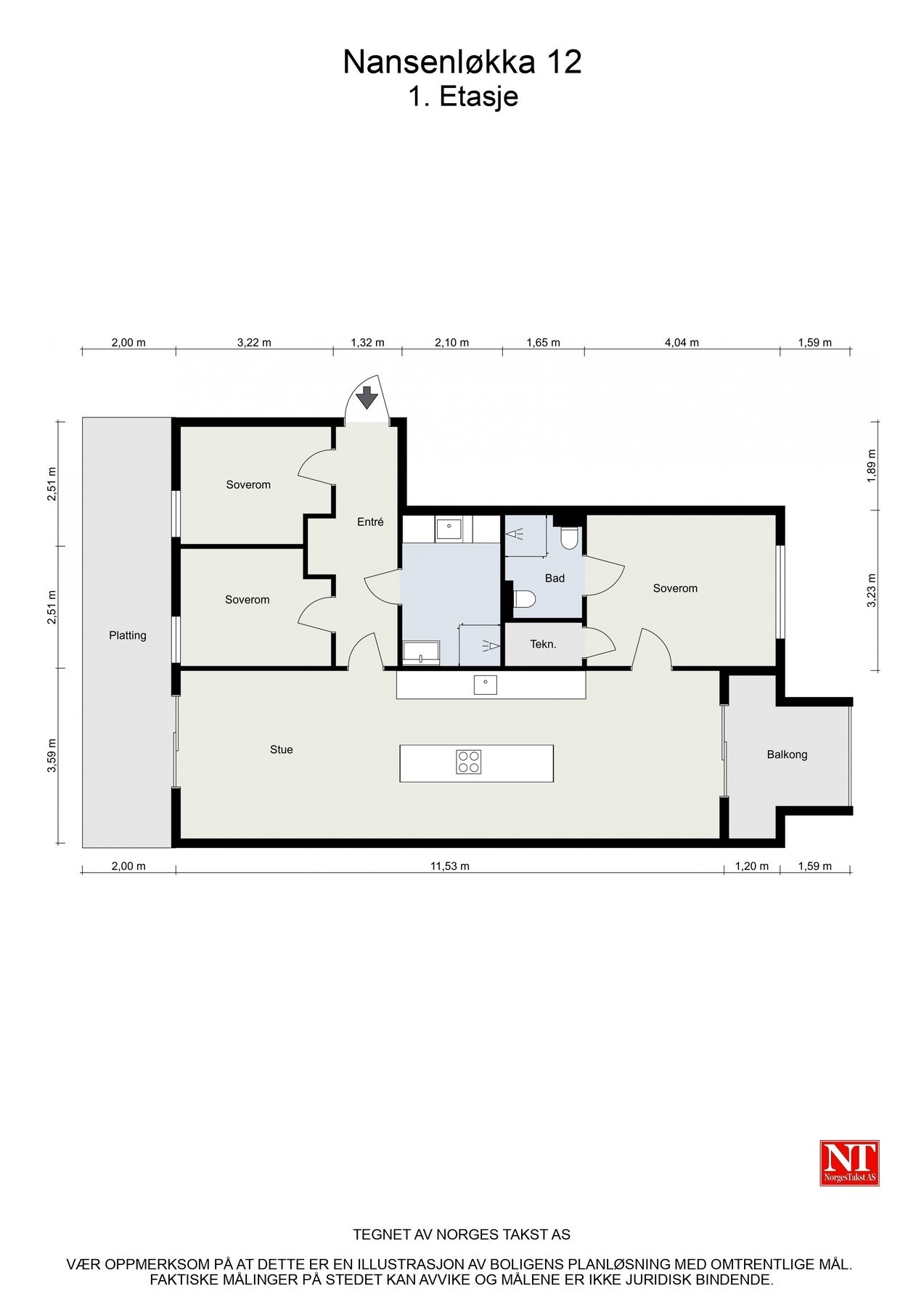 Plantegning Galleribilde
