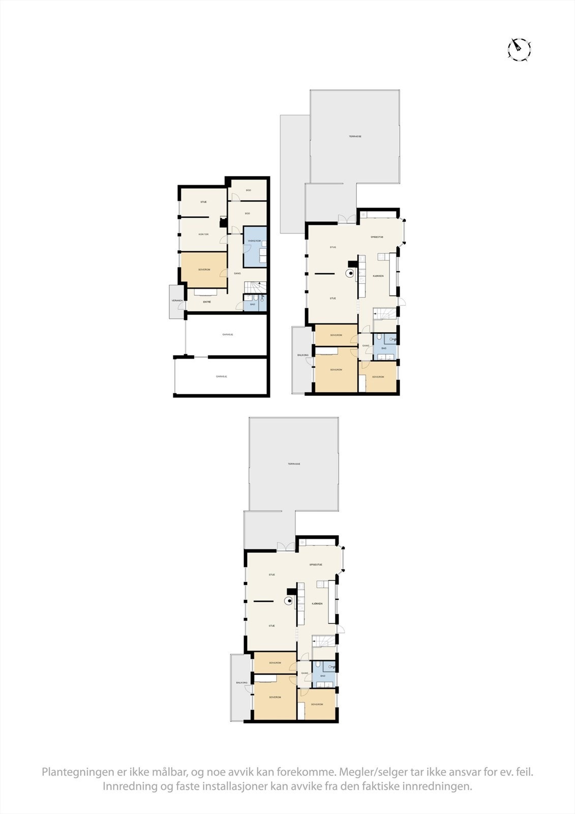 Boligen har et samlet bruksareal på 190 m², fordelt over to funksjonelle plan med totalt fire soverom. Galleribilde