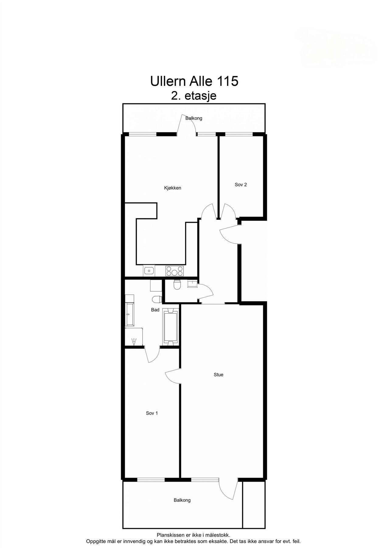 Planskisse Galleribilde