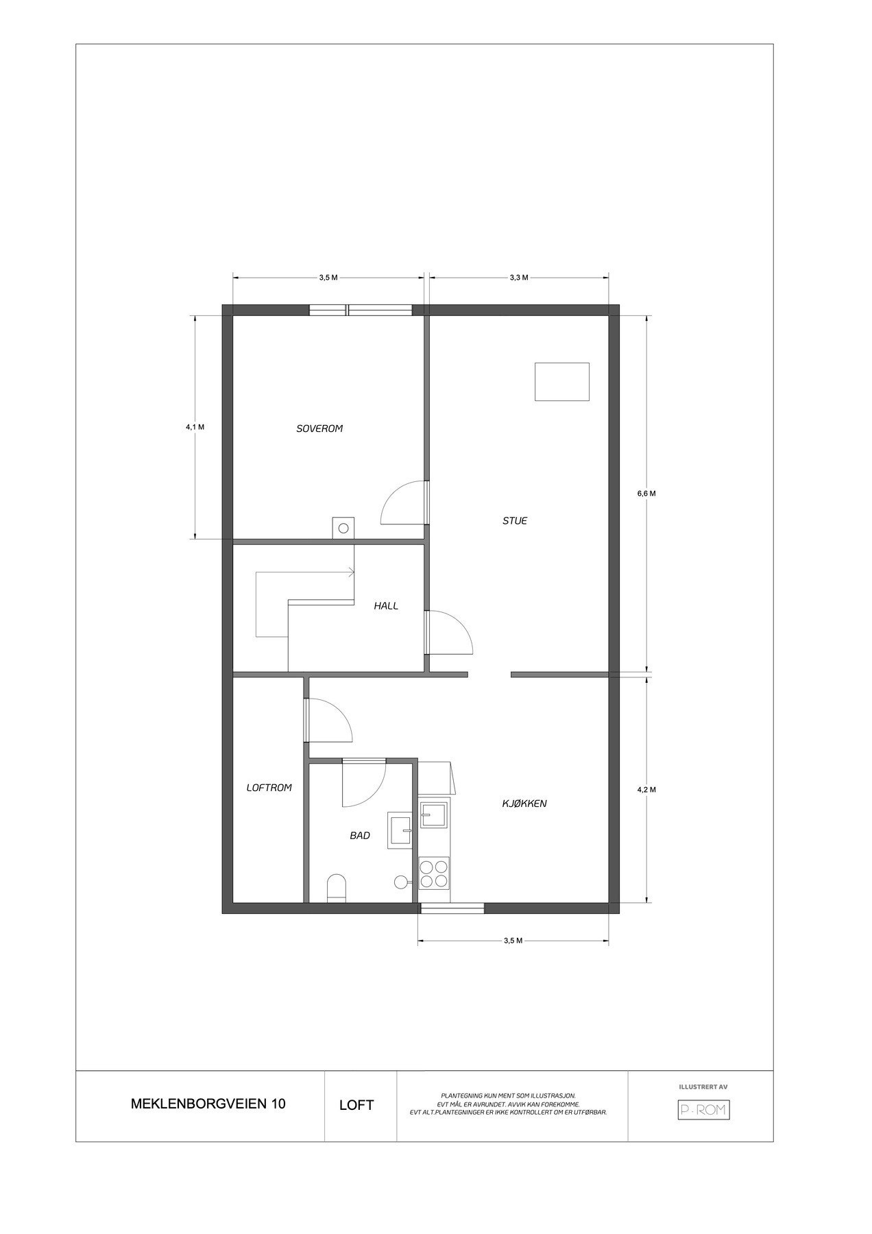 Plantegning - LOFT Galleribilde
