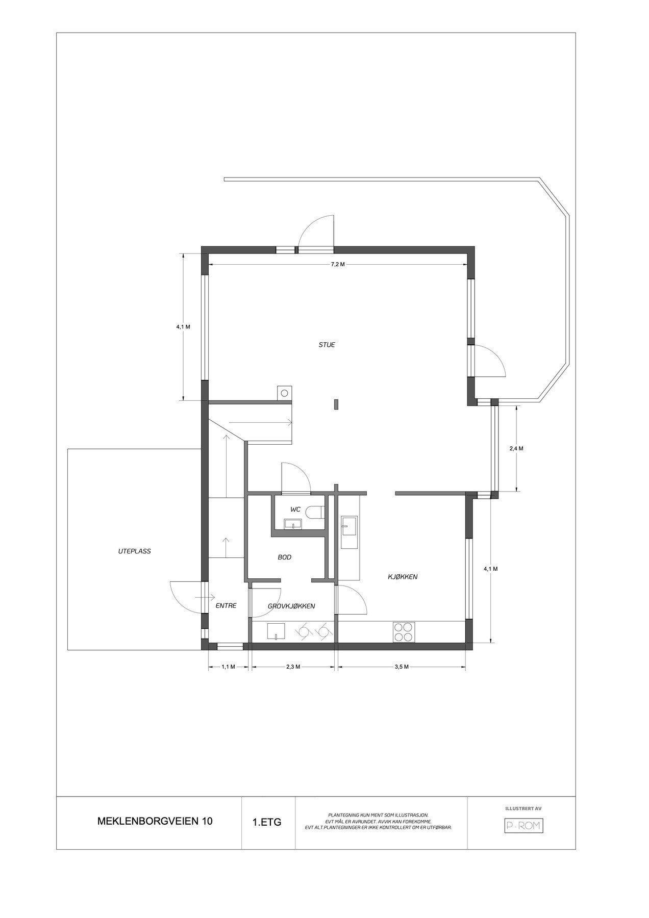 Plantegning - 1. etg. Galleribilde